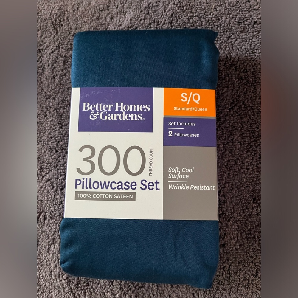New, Better Homes & Gardens, Standard/Queen                Pillowcase Set, 300ct